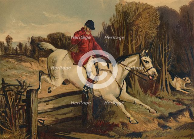 'Full Cry" - Tom Clarke, Huntsman of the Old Berkshire', c1879. Creator: Unknown.