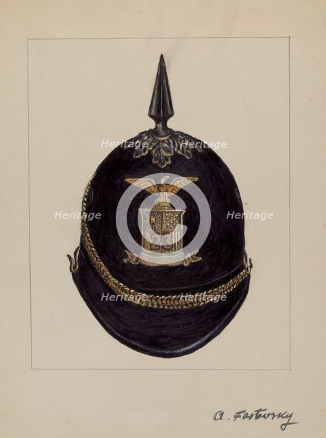 Full Dress Helmet, c. 1936. Creator: Aaron Fastovsky.