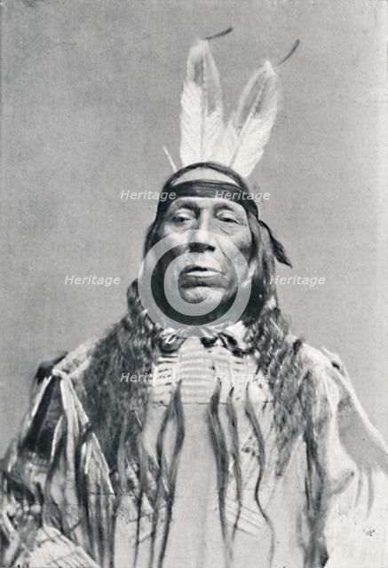 Full face view of a Sioux Indian, 1912. Artist: Robert Wilson Shufeldt.