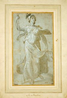 Full-Length Draped Figure of Woman, 1580/1600. Creator: Unknown