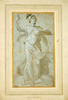 Full-Length Draped Figure of Woman, 1580/1600. Creator: Unknown