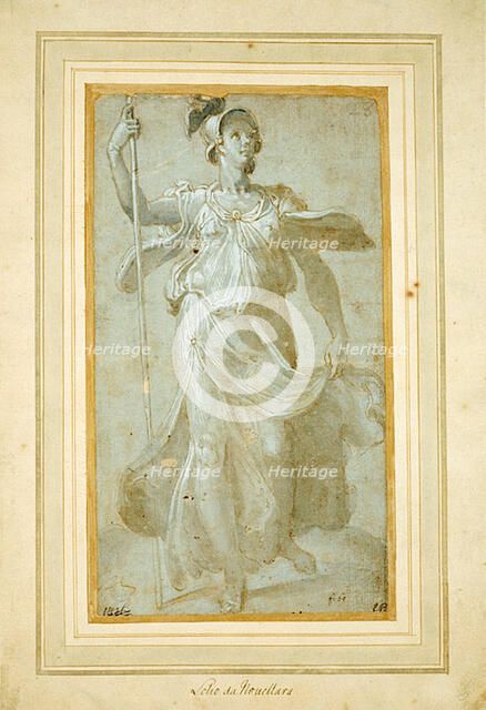 Full-Length Draped Figure of Woman, 1580/1600. Creator: Unknown.