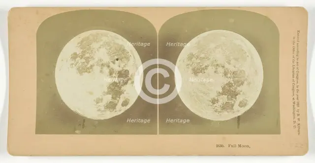 Full Moon, 1891. Creator: BW Kilburn.