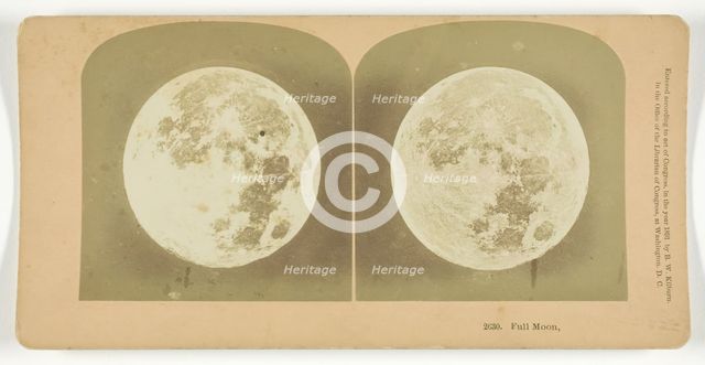Full Moon, 1891. Creator: BW Kilburn.