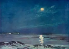 Full Moon in the Winter c1908, (1909). Artist: George Marston