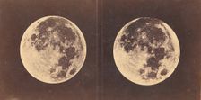 Full Moon: The Left Hand Moon was Photographed June 2nd, 1871. The Right Hand Moon was Pho..., 1871. Creator: Lewis Morris Rutherfurd