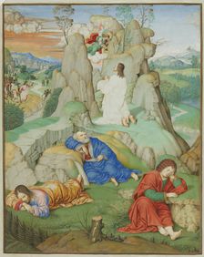 Full Page Miniature: The Agony in the Garden, 1490-1500. Creator: Timoteo Viti (Italian, 1469-1523), probably by