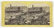 Fulton Market, mid 19th century. Creator: John S. Moulton