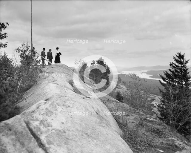 Fulton Chain, looking east from Bald Mountain, Adirondack Mts., N.Y., between 1900 and 1905. Creator: Unknown.