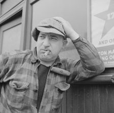 Fulton fish market hooker, New York, 1943. Creator: Gordon Parks