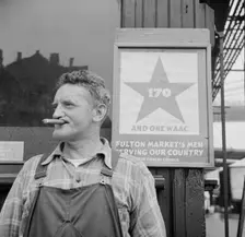 Fulton fish market hooker, New York, 1943. Creator: Gordon Parks