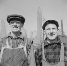 Fulton fish market stevedores, New York, 1943. Creator: Gordon Parks