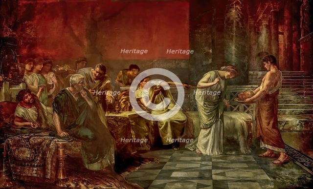 Fulvia and Mark Antony, or Fulvia's Revenge, 1888. Creator: Francisco Maura y Montaner.