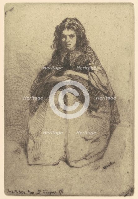Fumette, 1858. Creator: James Abbott McNeill Whistler.