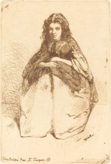 Fumette, 1858. Creator: James Abbott McNeill Whistler