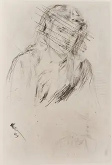 Fumette's Bent Head, 1859. Creator: James Abbott McNeill Whistler