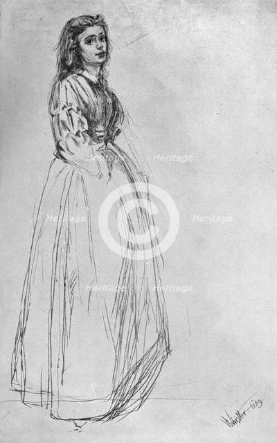 'Fumette, Standing' 1859 (1904).Artist: James Abbott McNeill Whistler