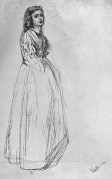 Fumette, Standing 1859 (1904).Artist: James Abbott McNeill Whistler