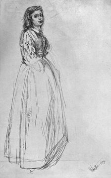 Fumette, Standing 1859 (1904).Artist: James Abbott McNeill Whistler