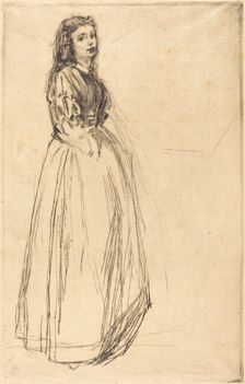 Fumette, Standing, 1859. Creator: James Abbott McNeill Whistler