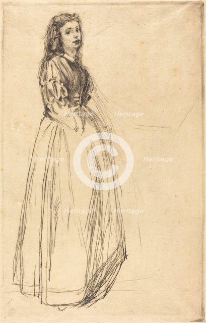 Fumette, Standing, 1859. Creator: James Abbott McNeill Whistler.