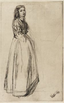 Fumette, Standing, 1859. Creator: James Abbott McNeill Whistler