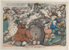 Funcking the Corsican, December 6, 1813., December 6, 1813. Creator: Thomas Rowlandson