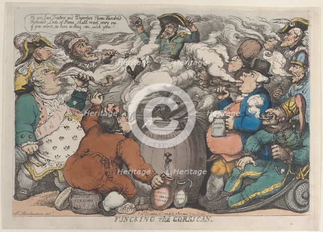 Funcking the Corsican, December 6, 1813., December 6, 1813. Creator: Thomas Rowlandson.