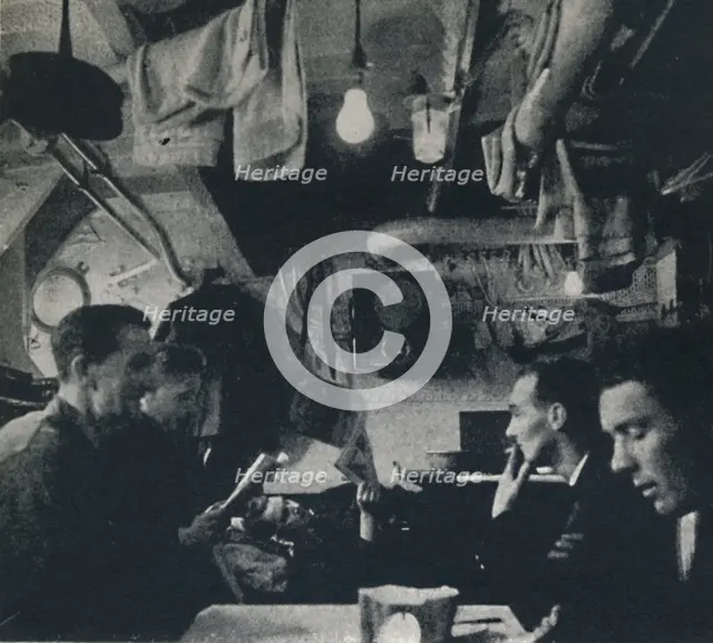 'Functional use of space on the mess deck', 1941. Artist: Cecil Beaton.