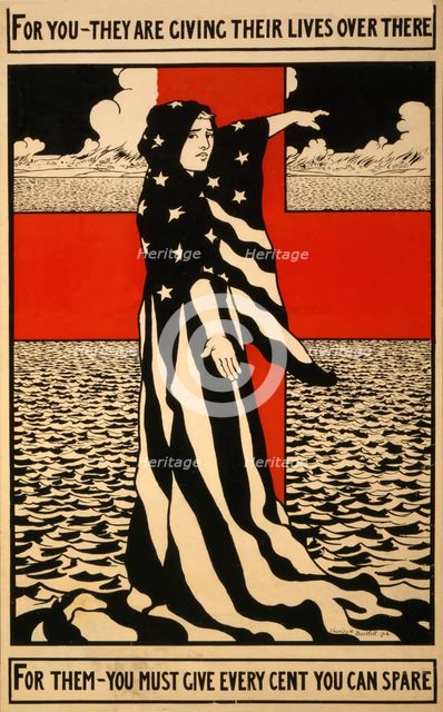 Fundraising Poster for the Red Cross, 1918. 