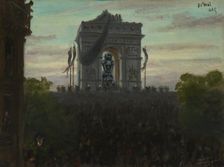 Funérailles de Victor Hugo, 31 mai et 1er juin 1885, 31–05–1885. Creator: Henri Mayeux