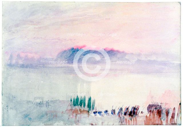 'Funeral at Lausanne', 1841. Artist: JMW Turner