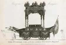 Funeral car of Admiral Lord Nelson, 1806. Artist: Samuel Rawle