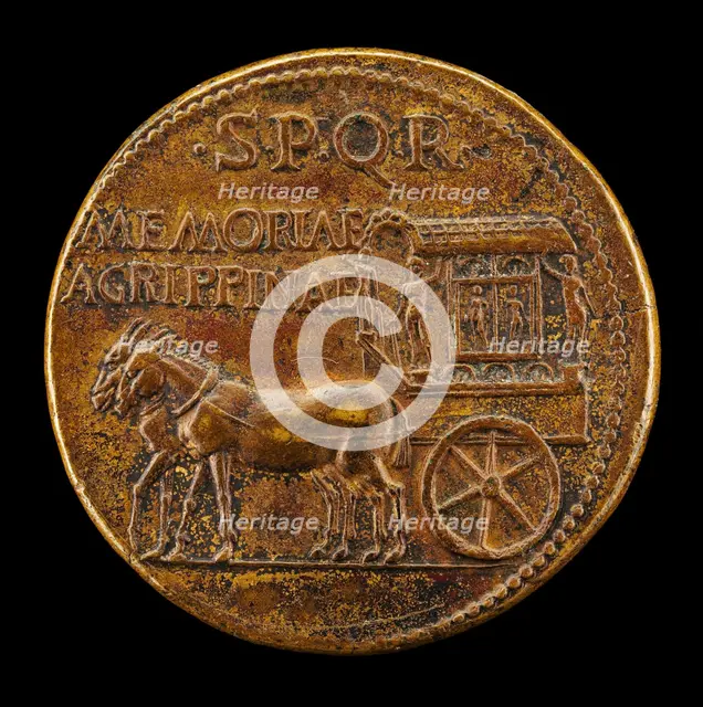 Funeral Car [reverse]. Creator: Giovanni da Cavino.