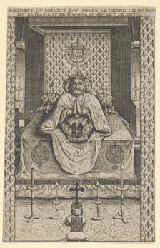 Funeral effigy of Henry IV, King of France, 1610., 1610. Creator: Anon
