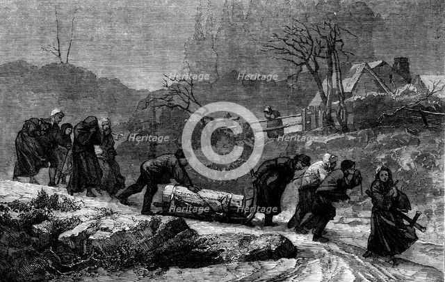 "Funeral in the Vosges Mountains" - painted by Brion - from the London Exhibition of the French Scho Creator: Unknown.