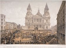 Funeral of the Duke of Wellington, St Paul's Cathedral, City of London, 18 November, 1852. Artist: Day & Son