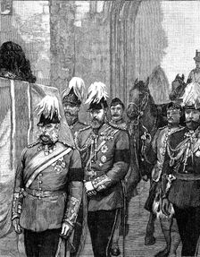 Funeral of the Duke of Albany: The procession entering Windsor Castle, 1884, (1900)
