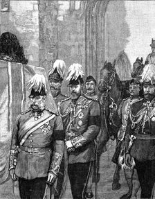 Funeral of the Duke of Albany: The procession entering Windsor Castle, 1884, (1900)
