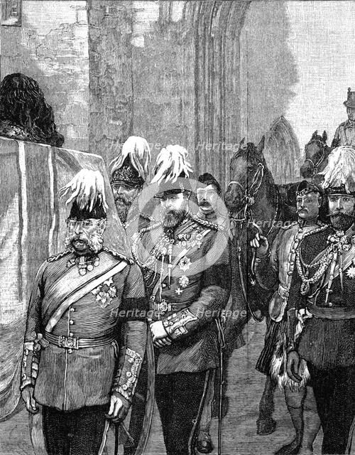 Funeral of the Duke of Albany: The procession entering Windsor Castle, 1884, (1900). Artist: Unknown