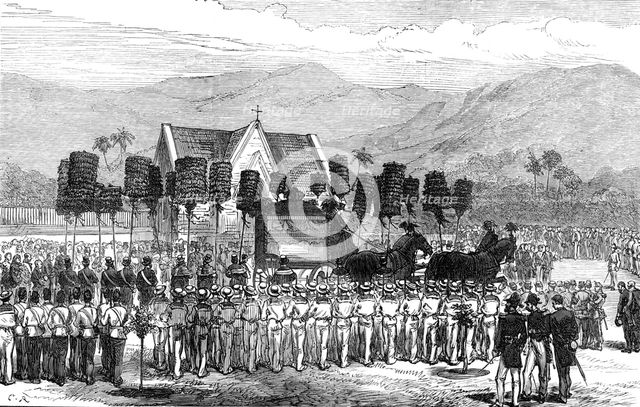 Funeral of the King of the Sandwich Islands, 1874. Creator: Unknown.