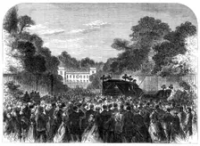 Funeral of the late Lord Brougham at Cannes, 1868. Creator: Unknown