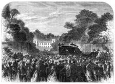 Funeral of the late Lord Brougham at Cannes, 1868. Creator: Unknown