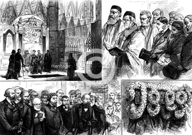 Funeral of the late Mr. W. Spottiswoode, F.R.S., in Westminster Abbey, 1883. Creator: Unknown.