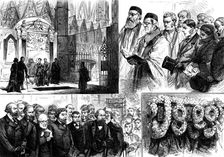 Funeral of the late Mr. W. Spottiswoode, F.R.S., in Westminster Abbey, 1883. Creator: Unknown