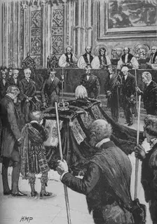 Funeral of the Prince Consort c1890. Artist: Henry Marriott Paget