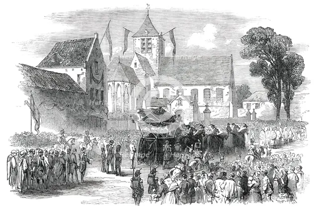 Funeral of the Queen of the Belgians - the Procession, 1850. Creator: Unknown.