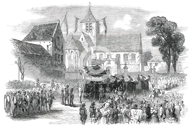 Funeral of the Queen of the Belgians - the Procession, 1850. Creator: Unknown.