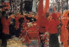 Funeral of the Revolutionaries, 1905 c1900-1930. Artist: Il'ya Repin