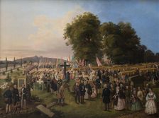 Funeral of the Victims of the Year 1848, 1848. Creator: Jozef Zajaczkowski